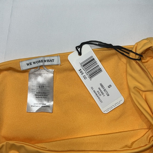 We Wore What Warm Apricot Amber Swim Bottom, SMALL - Picture 9 of 10